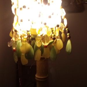 Bamboo bead lamp
